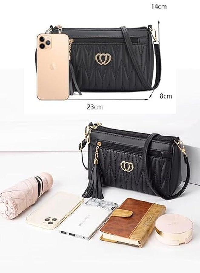 JOFIX Black Sling Bags for Women Latest with with a Chic Tassel Charm - Image 5